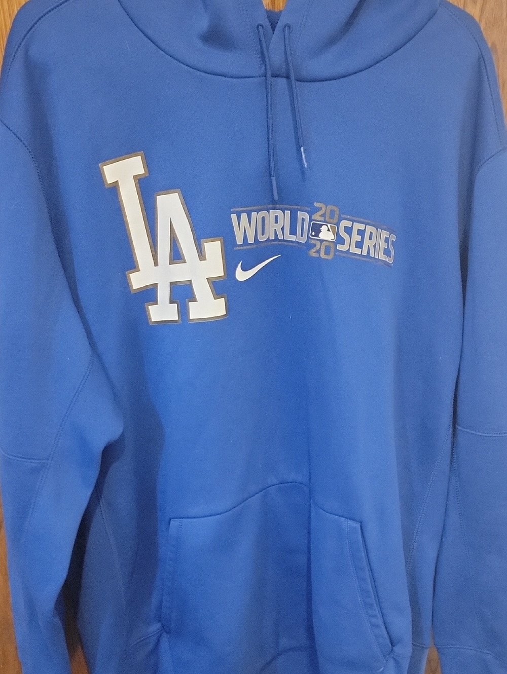 Nike Royal Blue LA Dodgers World Series Hoodie